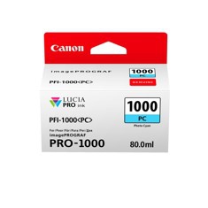 Cartucho tinta canon pfi - 1000pc foto cian pro - 1000