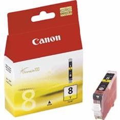 Cartucho tinta canon cli8 amarillo 8ml pixma 4200 -  5200 -  6600 -  mp500 -  800
