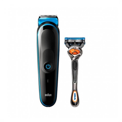 Cortapelos multigroomer braun mgk3980 + guillete 9 en 1 -  seco y humedo -  13 ajustes -  0.5 - 21mm -  perfila