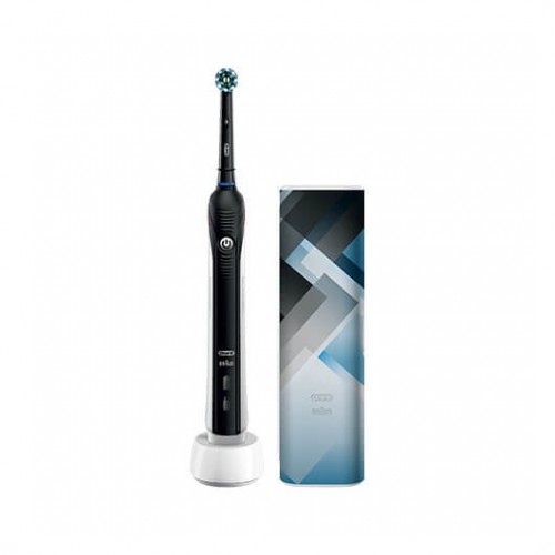 Cepillo dental electrico oral - b pro 2500 negro cabezal redondeado -  temporizador -  2 modos cepillado