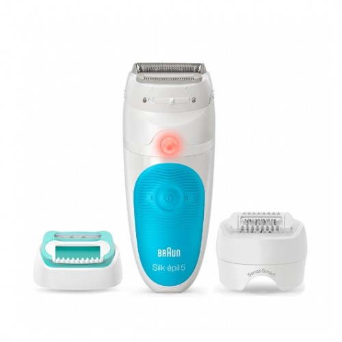 Depiladora silk - epil braun 5 5 - 610 sensosmart 28 pinzas -  lavable -  mojado -  seco -  2 velocidades -  afeita
