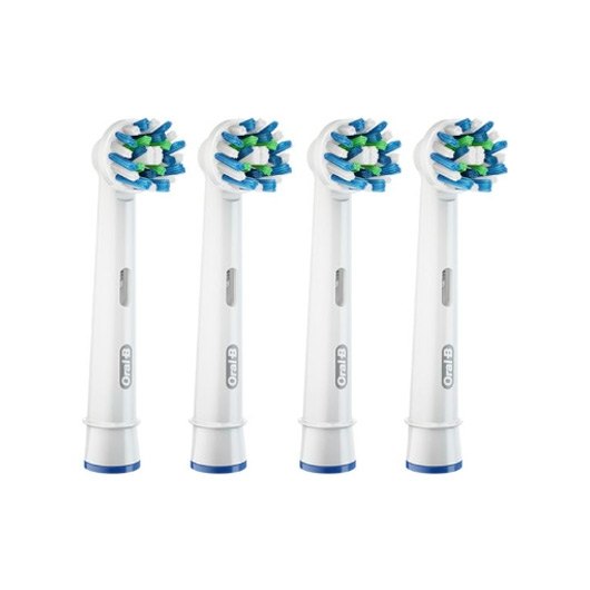 Recambio cepillo dental oral - b eb50 - 3+1 ffs cross 4 unidades - elimina placa - filamentos crisscross eb50 - 3+1ffsca
