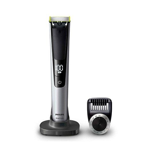 Afeitadora philips oneblade pro qp6520 - 20 peine guia -  0.4mm -  recorta -  afeita -  humedo -  seco -  90min