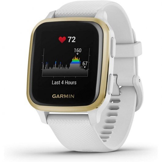Smartwatch garmin sportwatch gps venu sq - f.cardiaca - gps - glonass - galileo - bt - c. estres - blanco