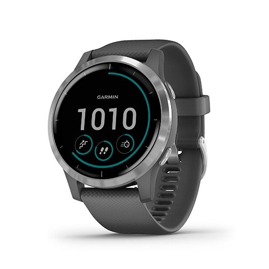 Smartwatch garmin sportwatch gps vivoactive 4 - f.cardiaca - barometro - gps - glonass - 45mm - bt - wifi - gris