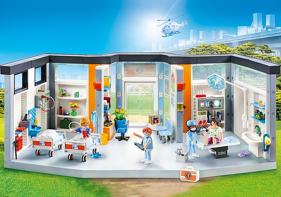 Playmobil ciudad hospital -  planta de hospital