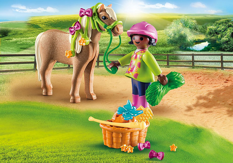 Playmobil special plus impulso niña con poni