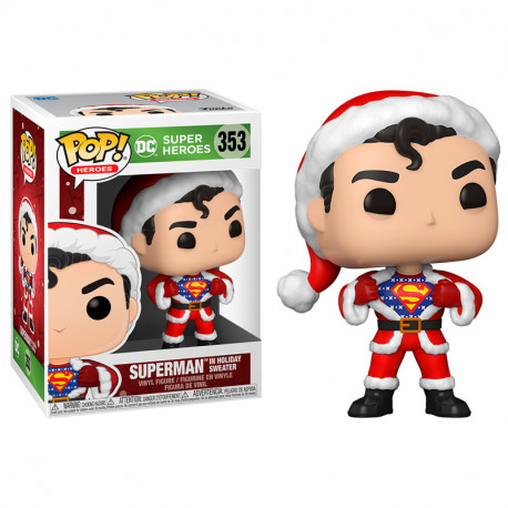 Funko pop dc navidad superman papa noel con jersey 50651