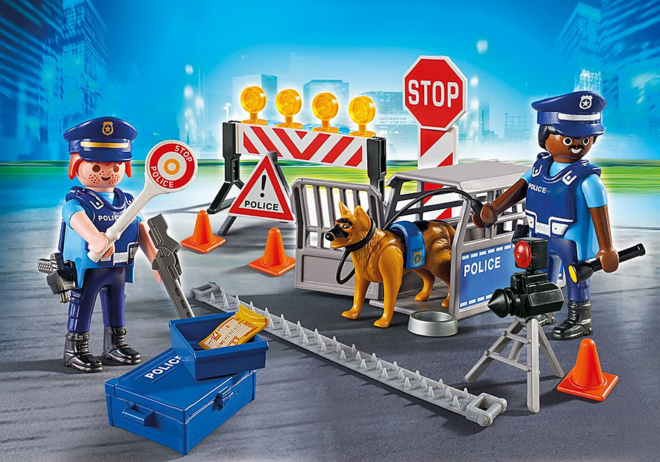Playmobil policia control de policia