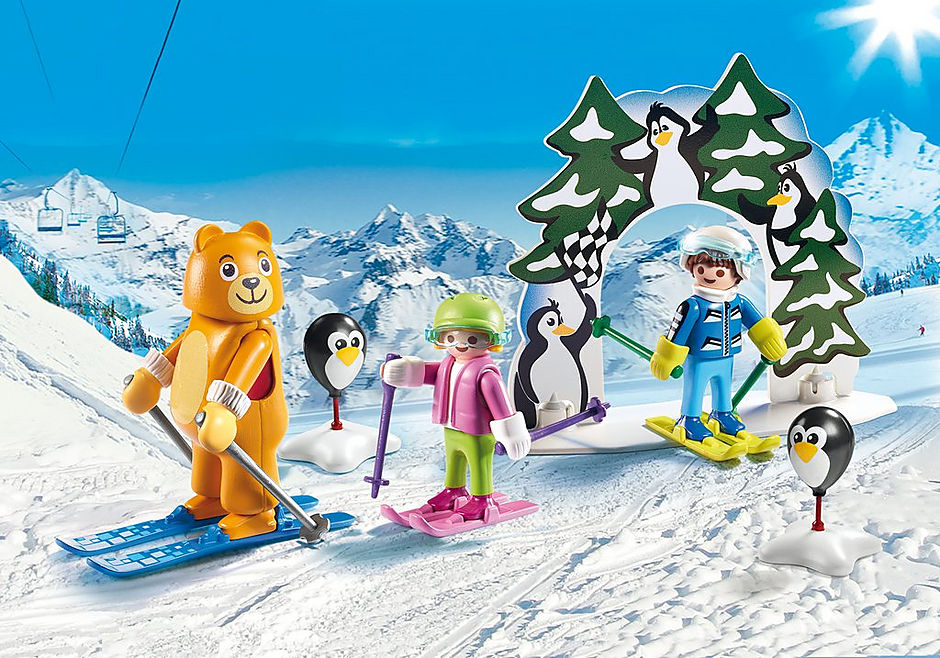 Playmobil diversion en familia escuela de esqui