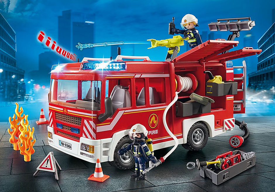 Playmobil ciudad accion -  camion de bomberos