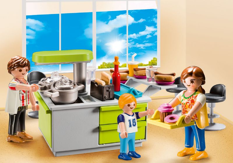 Playmobil ciudad casa maletin cocina