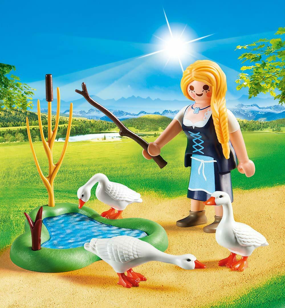 Playmobil special plus doncella con gansos huevo de pascua