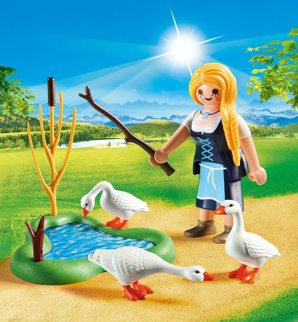 Playmobil special plus doncella con gansos huevo de pascua