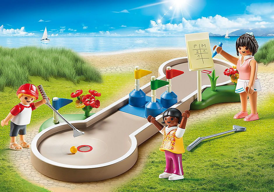 Playmobil diversion en familia mini golf