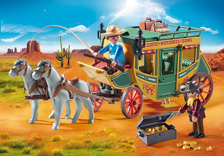 Playmobil salvaje oeste diligencia