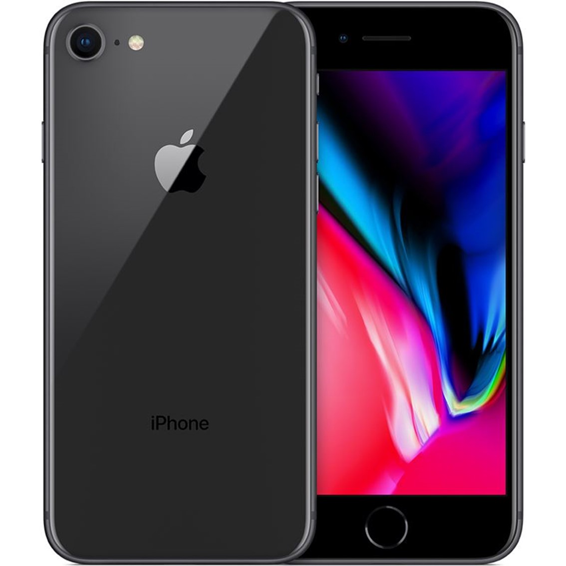 Telefono movil smartphone reware apple iphone 8 256gb space gray - 4.7pulgadas - lector huella - reacondicionado - refurbish - grado a+