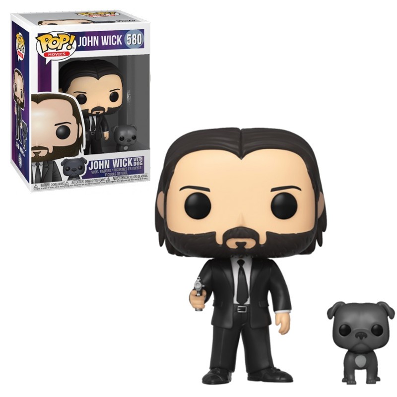 Funko pop john wick john wick con perro 47238 funko top 10 popularidad