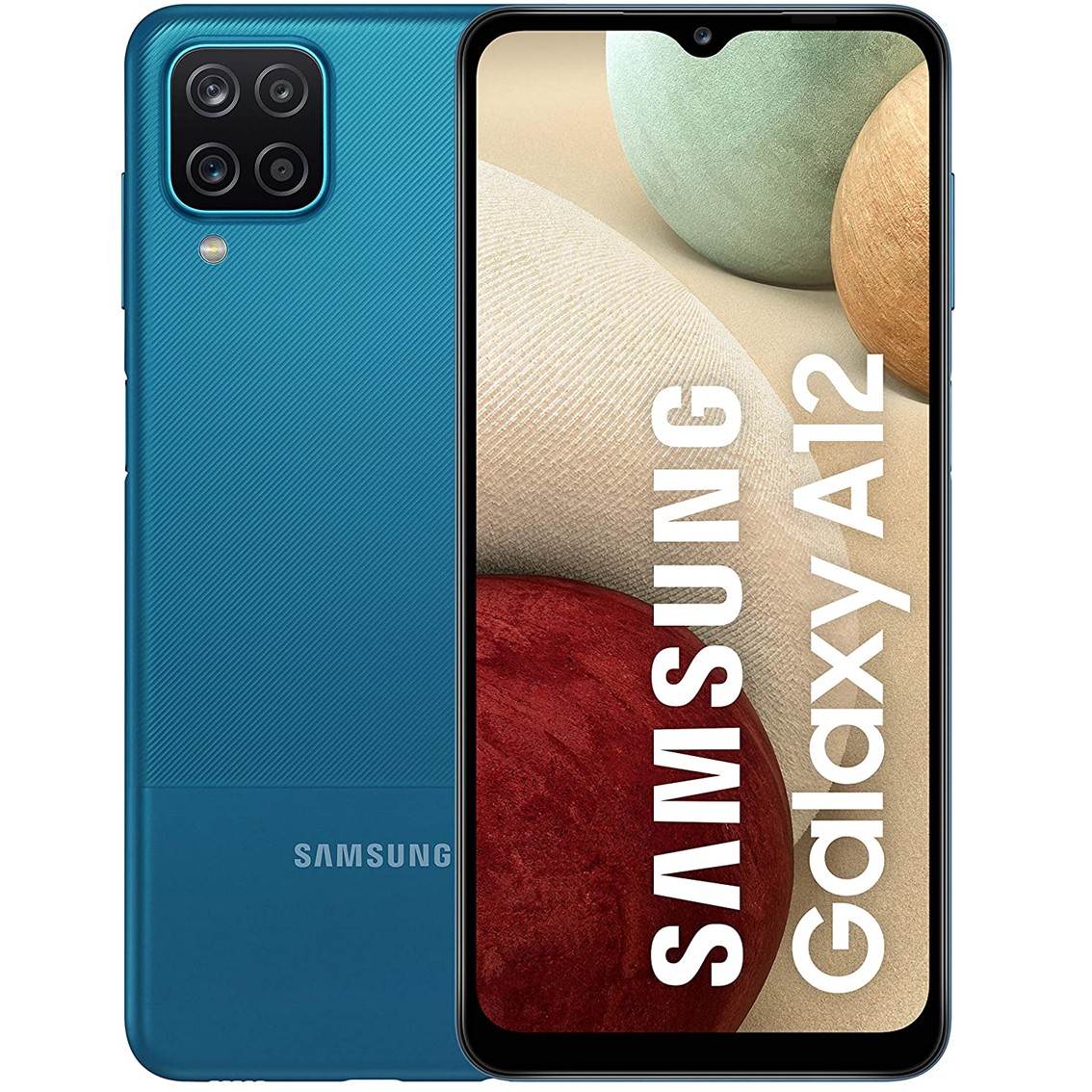 Telefono movil smartphone samsung galaxy a12 blue  6.5pulgadas - 128gb rom -  4gb ram -  48+5+2+2mpx -  8mpx -  5000mah -  4g