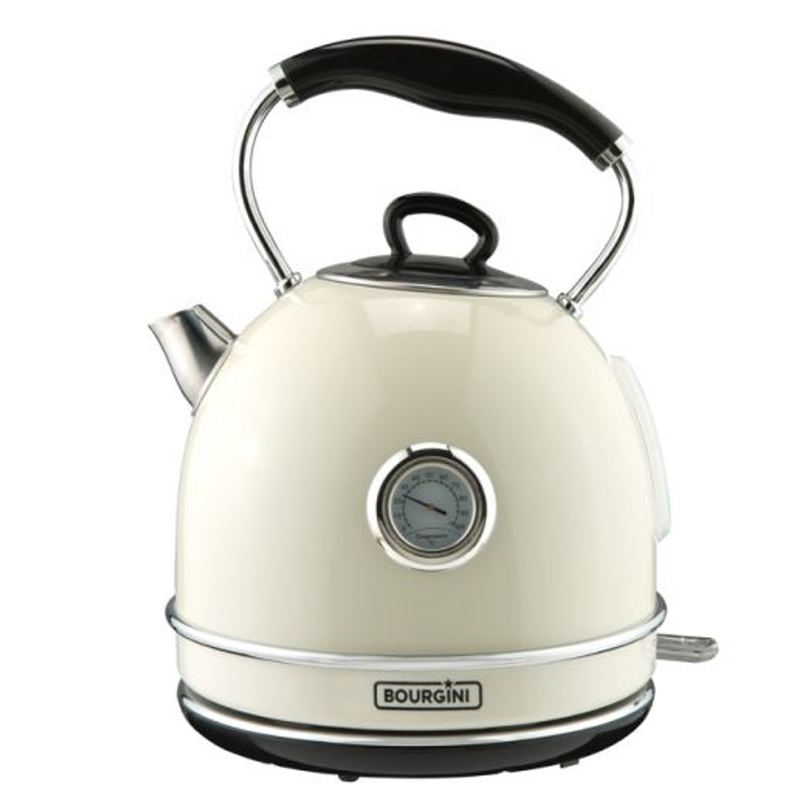 Termo calentador de agua bourgini nostalgic thermo kettele crema 1.7l