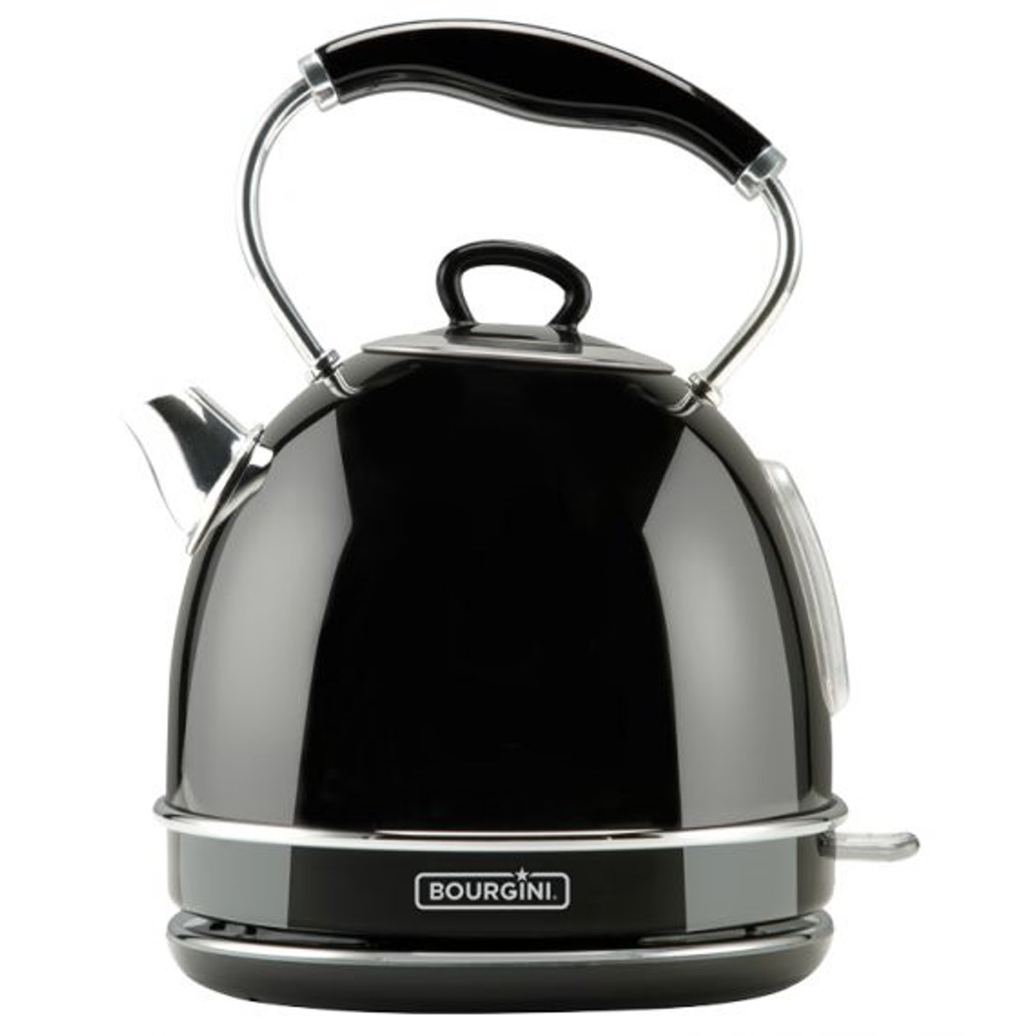Hervidor de agua bourgini nostalgic water kettle del negro 1.7l