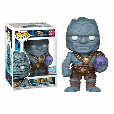 Funko pop marvel thor ragnarok korg con miek convencion de otoño exclusivo 30763