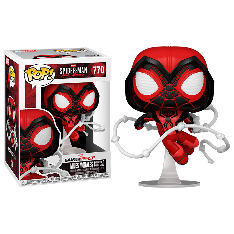 Funko pop marvel gamerverse spider - man miles morales crimson cowl suit 50155