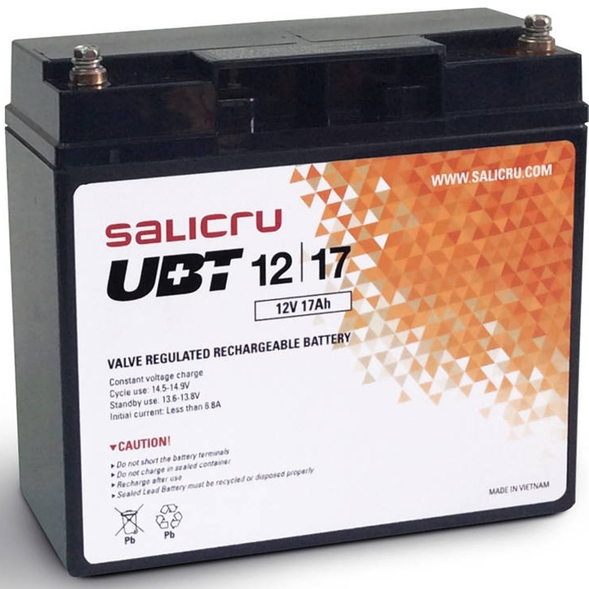 Bateria agm salicru compatible para sais 17ah 12v